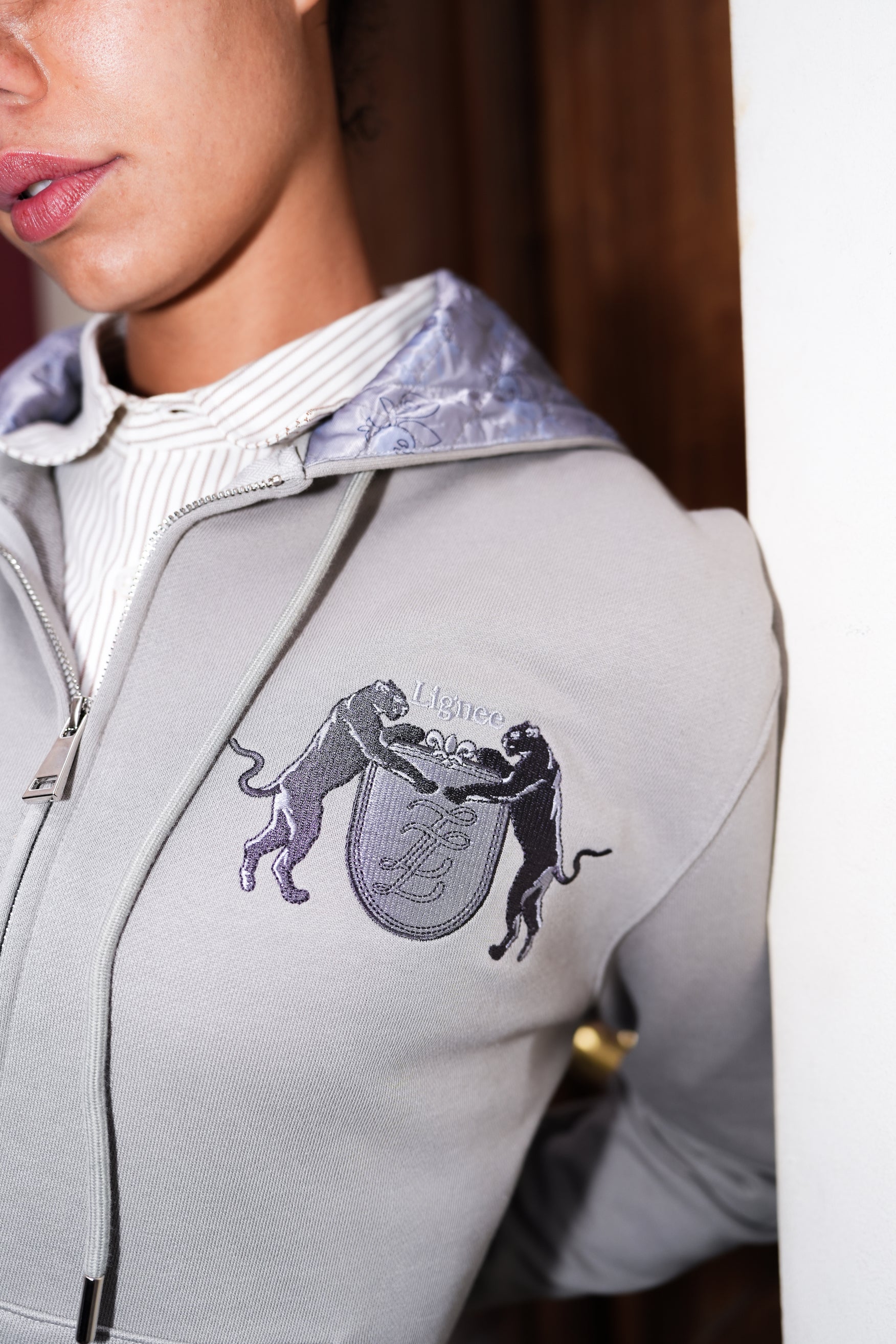 LEGACY GREY ZIP HOODIE